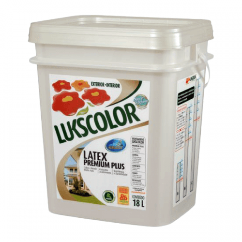 Tinta Látex Fosco Branco Premium Lukscolor 18l Box