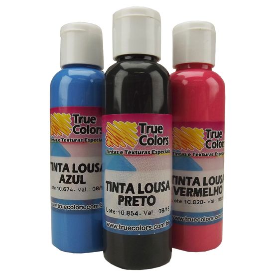Tinta Lousa Colorida 60ml - True Colors 7501 - Preto