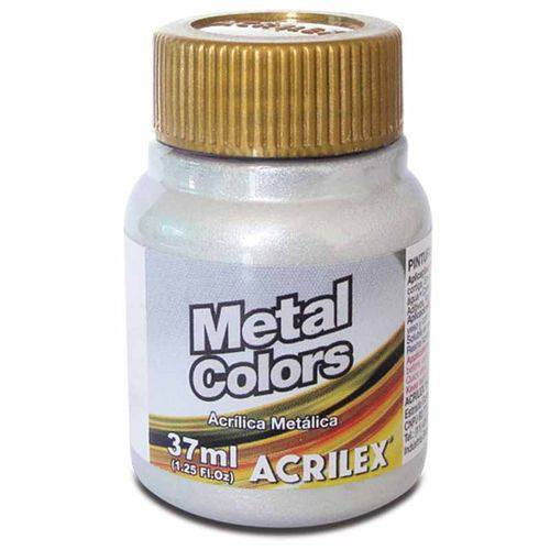 Tinta Metal Colors 37ml Acrilex Aluminio 599