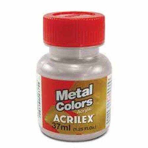 Tinta Metal Colors 37ml Acrilex Prata 533