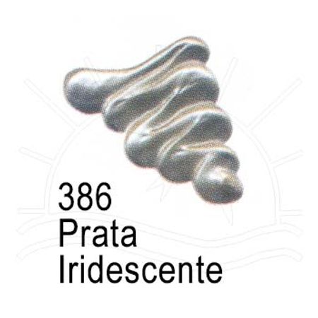 Tinta Óleo Acrilex 20ml - Cores Metálicas 386 - Prata Iridescente