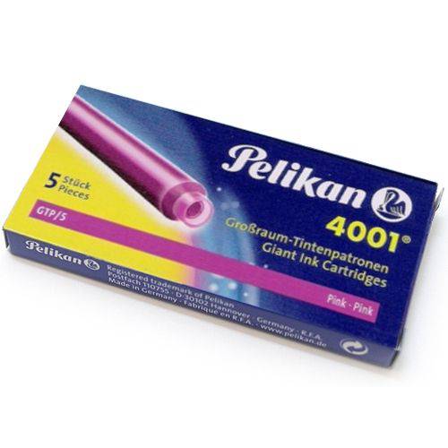 Tinta P/ Caneta Tinteiro Pelikan 4001 005 Un Pink 4001 GTP/5 PK