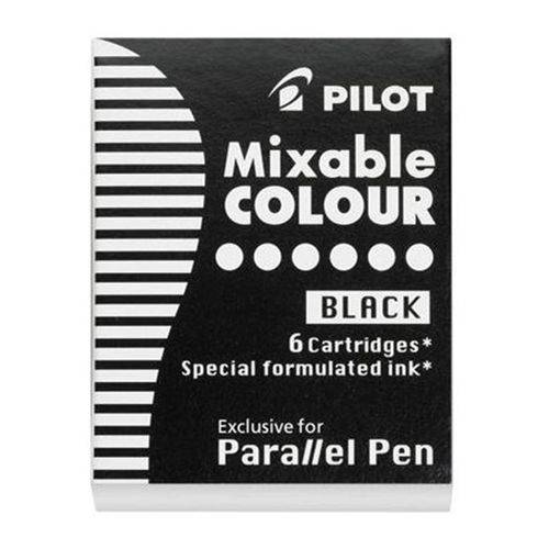 Tinta P/ Caneta Tinteiro Pilot Parallel Pen 006 Un Preto IC-P3-S6 PT