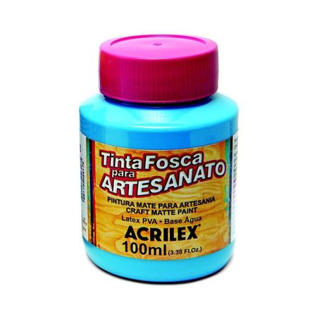 Tinta para Artesanato PVA 100 Ml Acrilex - Azul Celeste