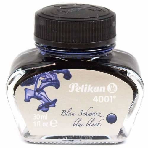 Tinta para Caneta Tinteiro Pelikan - 4001 Azul Preto 30ml