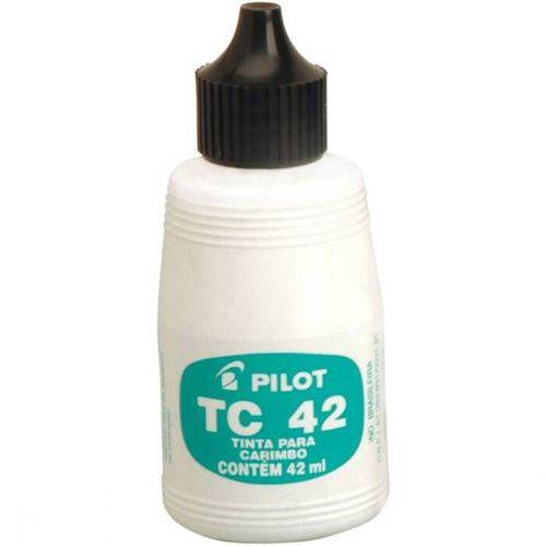 Tinta para Carimbo 42ml TC42 Preta Pilot