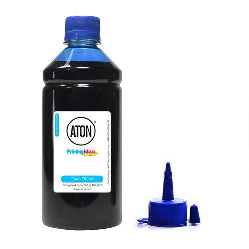 Tinta para Epson Bulk Ink T673 T673220 Cyan Aton 500ml