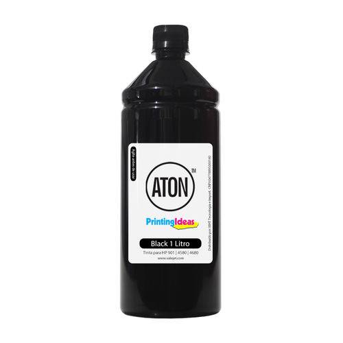 Tinta para Hp 4580 | 4680 | 901 Black 1 Litro Pigmentada Aton