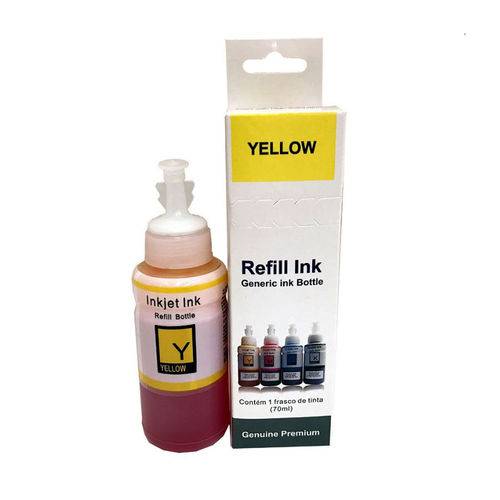 Tinta para Impressora Epson Bulk Ink Yellow L495 70ml Premium