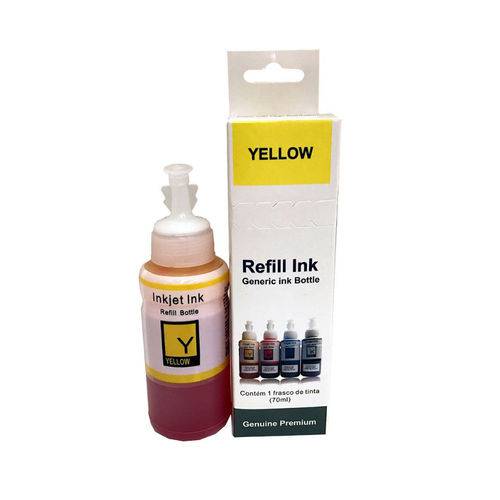 Tinta para Impressora Epson L395 Yellow 70ml Premium