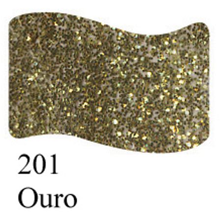 Tinta para Tecido Acrilex Glitter 37ml 201 - Ouro