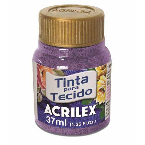Tinta para Tecido Acrilex Glitter 37ml Violeta 207