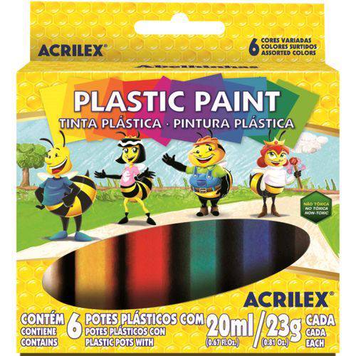 Tinta Plástica Acrilex Plastic Paint 006 Cores 03206