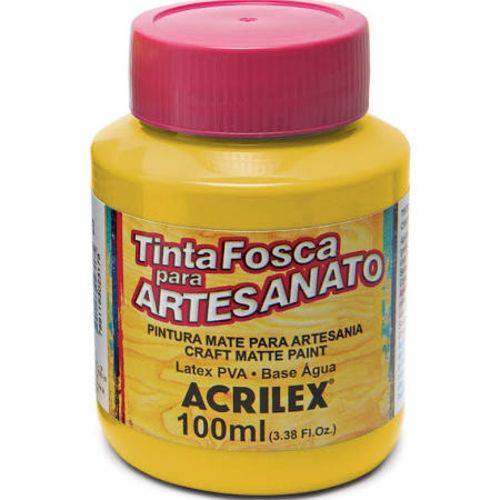 Tinta Pva Acrilex 100Ml Amarelo Ouro