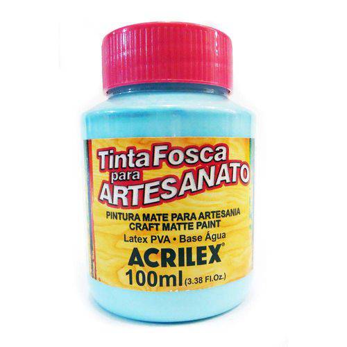 Tinta Pva Fosca para Artesanato 100ml 579 Azul Hortência - Acrilex