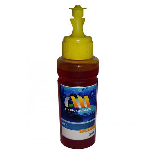 Tinta Refil para Bulk Ink Tanque de Tinta Epson Amarelo L375 L475 L355 100ml Corante Chinamate