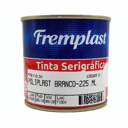 TINTA SERIGRAFIA POLIPLAST BRANCO - 225 Ml