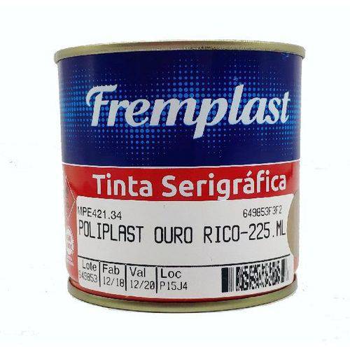 TINTA SERIGRAFIA POLIPLAST FOSCA OURO RICO - 225 Ml