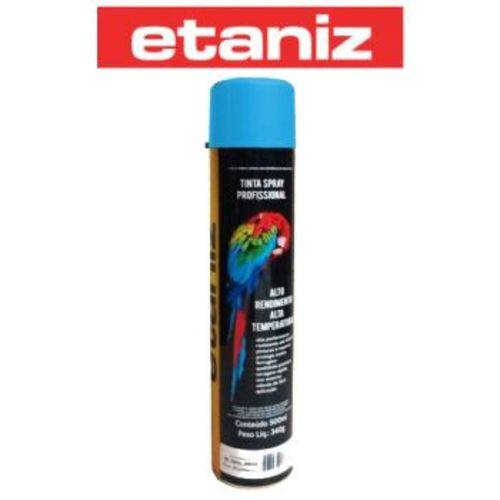 Tinta Spray 400ml Etaniz Alta Temperatura Azul Claro