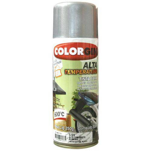 Tinta Spray Alta Temperatura 5723 Aluminio 250gr Colorgin