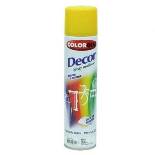 Tinta Spray Amarelo Decor 360ml