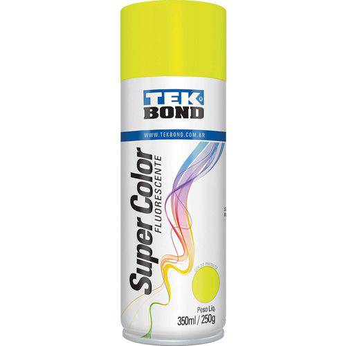 Tinta Spray Amarelo Fluorescente 350ml/250 Tekbond Unidade