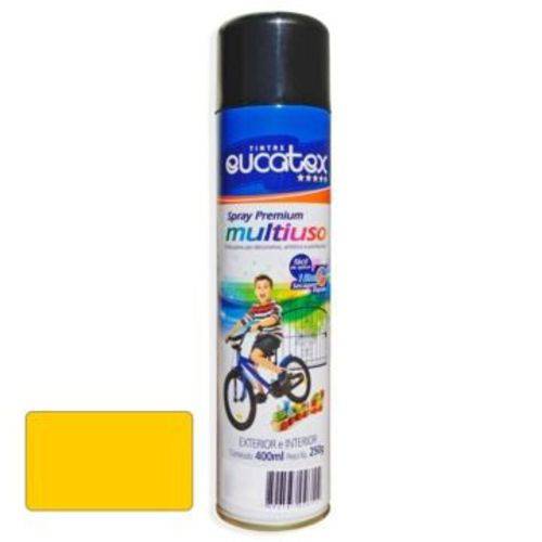Tinta Spray Amarelo Luminoso Eucatex