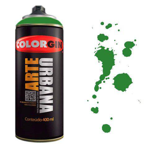 Tinta Spray Arte Urbana Colorgin 400ml Verde Ervilha - 963