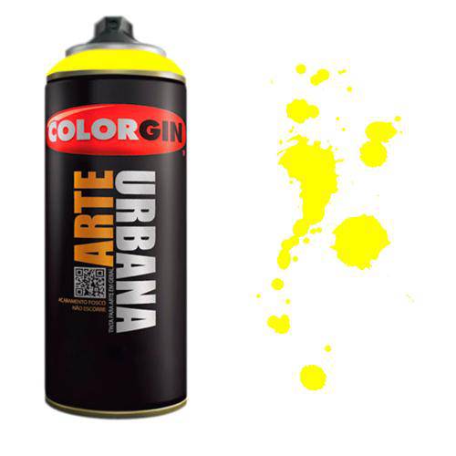 Tinta Spray Arte Urbana Colorgin 350ml Amarelo Limão 914
