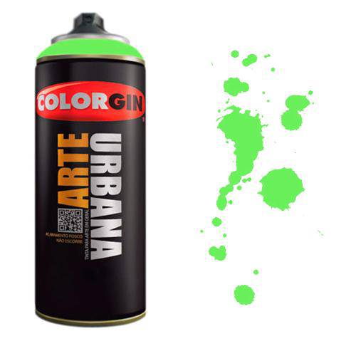 Tinta Spray Arte Urbana Colorgin 350ml Verde Neon 905