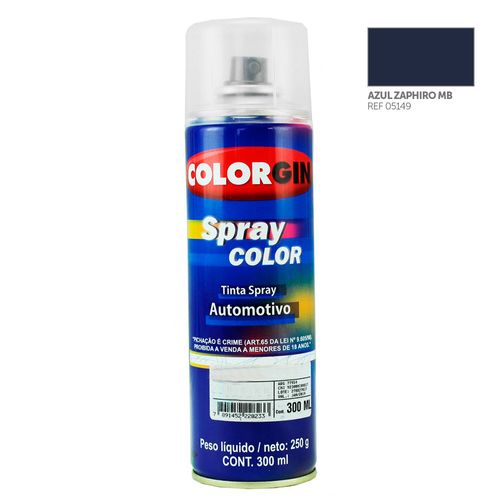 Tinta Spray Automotiva Colorgin Azul Zaphiro 300mL