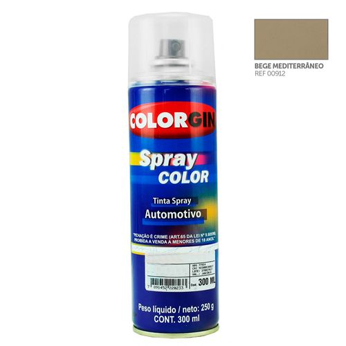 Tinta Spray Automotiva Colorgin Bege Mediterraneo 300mL