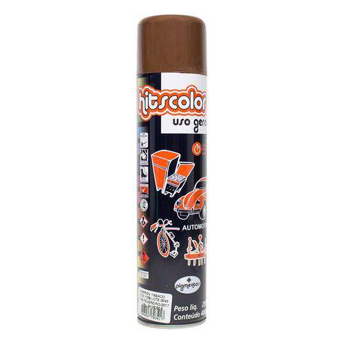 Tinta Spray Automotiva e Uso Geral 400ml Marrom Tabaco - Hitscolor