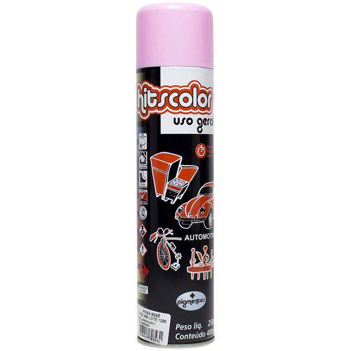 Tinta Spray Automotiva e Uso Geral 400ml Rosa Bebê - Hitscolor