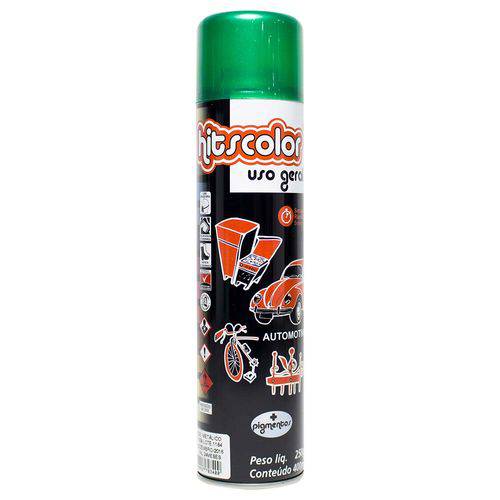 Tinta Spray Automotiva e Uso Geral 400ml Verde Metálico Amazonas - Hitscolor