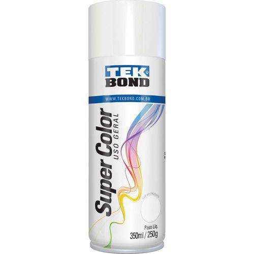Tinta Spray Branco Brilhante 350ml/250g Tekbond Unidade