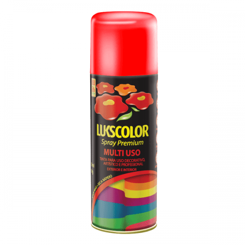 Tinta Spray Brilho Vermelho Lukscolor 0,4l