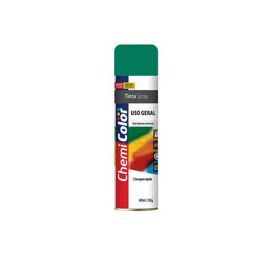 Tinta Spray Chemicolor Uso Geral 400ml Verde Escuro - 43701