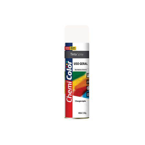Tinta Spray Chemicolor Uso Geral Branco Brilhante 400ml
