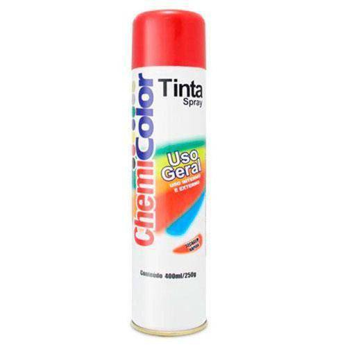 Tinta Spray ChemiColor Uso Geral Preto Brilhante 400ml