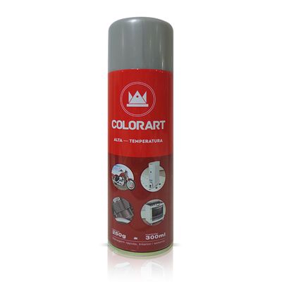 Tinta Spray Colorart Alta Temperatura 300ml - Aluminio