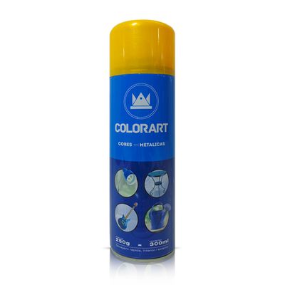 Tinta Spray Colorart Cores Metálicas 300ml - Amarelo Metálico
