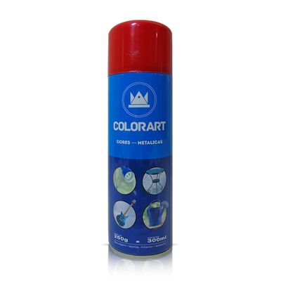 Tinta Spray Colorart Cores Metálicas 300ml - Vermelho Metálico