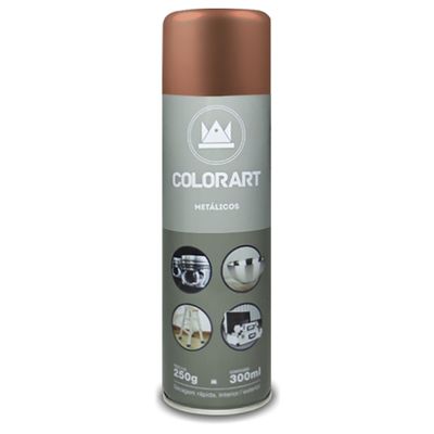 Tinta Spray Colorart Metálico 300ml - Cobre