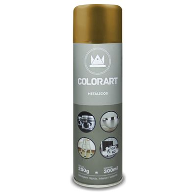 Tinta Spray Colorart Metálico 300ml - Ouro Velho