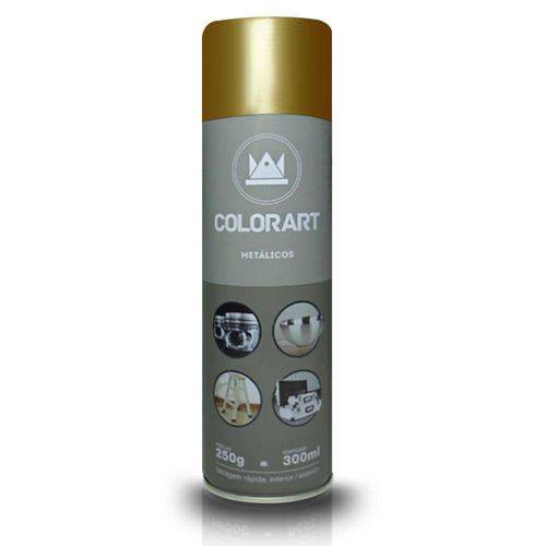Tinta Spray Colorart Metalico 300ml - Ouro Velho