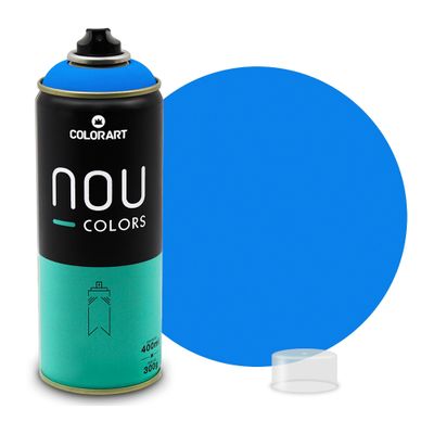 Tinta Spray Colorart Nou Colors para Grafiteiros - 400ml - Azul Atlantico