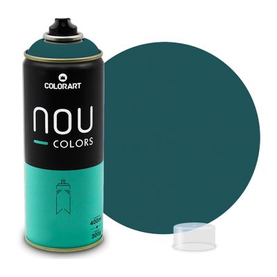 Tinta Spray Colorart Nou Colors para Grafiteiros - 400ml - Azul Dolphin