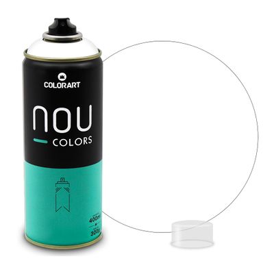 Tinta Spray Colorart Nou Colors para Grafiteiros - 400ml - Branco