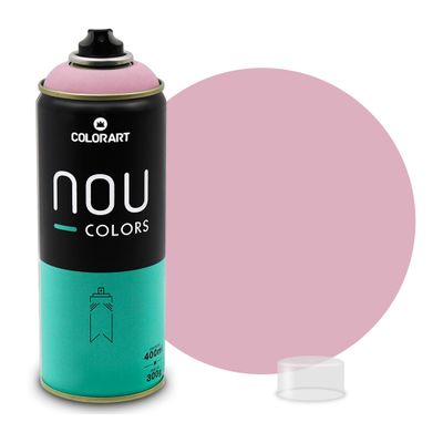 Tinta Spray Colorart Nou Colors para Grafiteiros - 400ml - Rosa Boneca